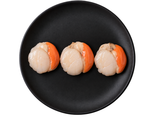 Premium Sashimi-Grade XL Irish King Scallop (Roe-on)